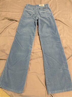 Light Blue Kids Corduroy Wide-Leg Pants